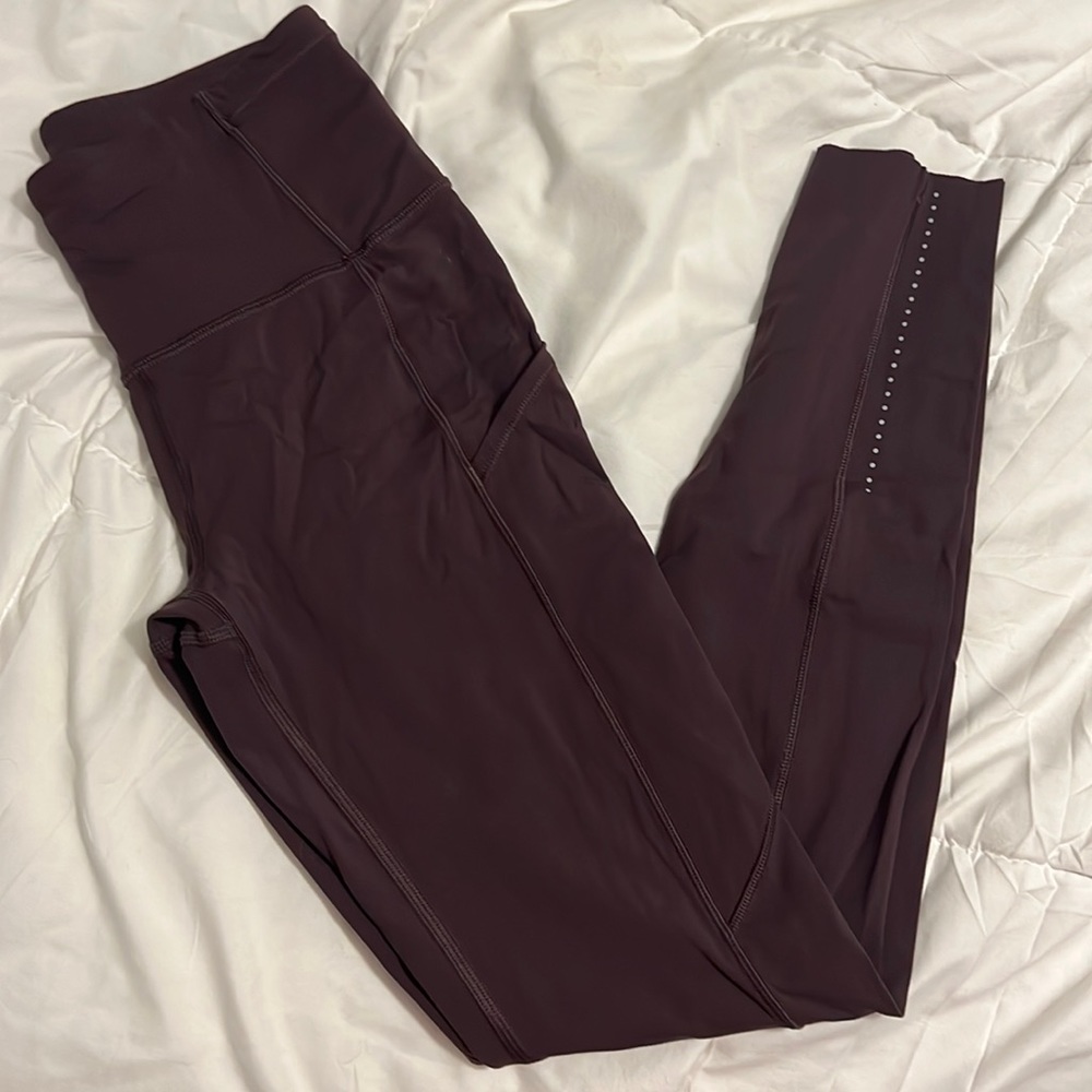 Lululemon Fast & Free raw hem size 4; 25” inseam